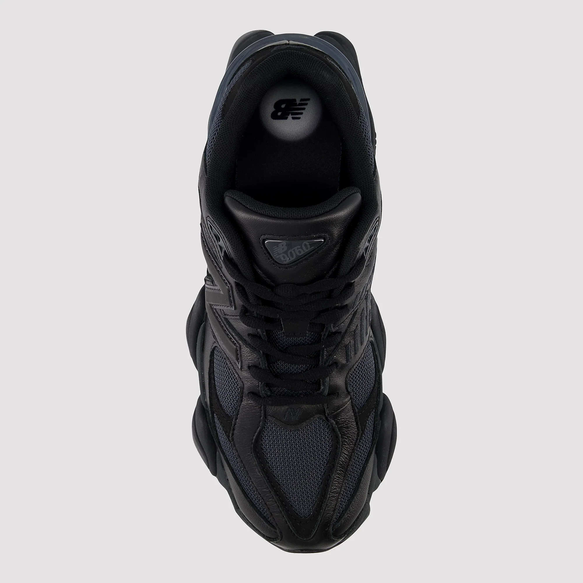 New Balance 9060 Triple Black Leather - Image 3