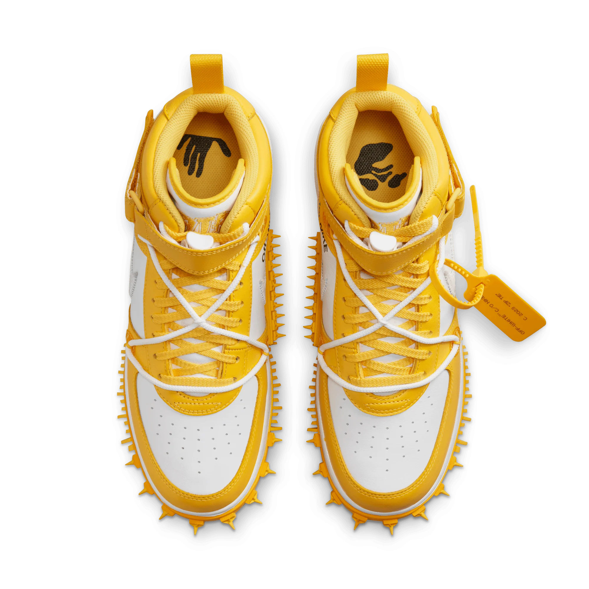 Nike Air Force 1 Mid SP Off-White Varsity Maize - Image 3