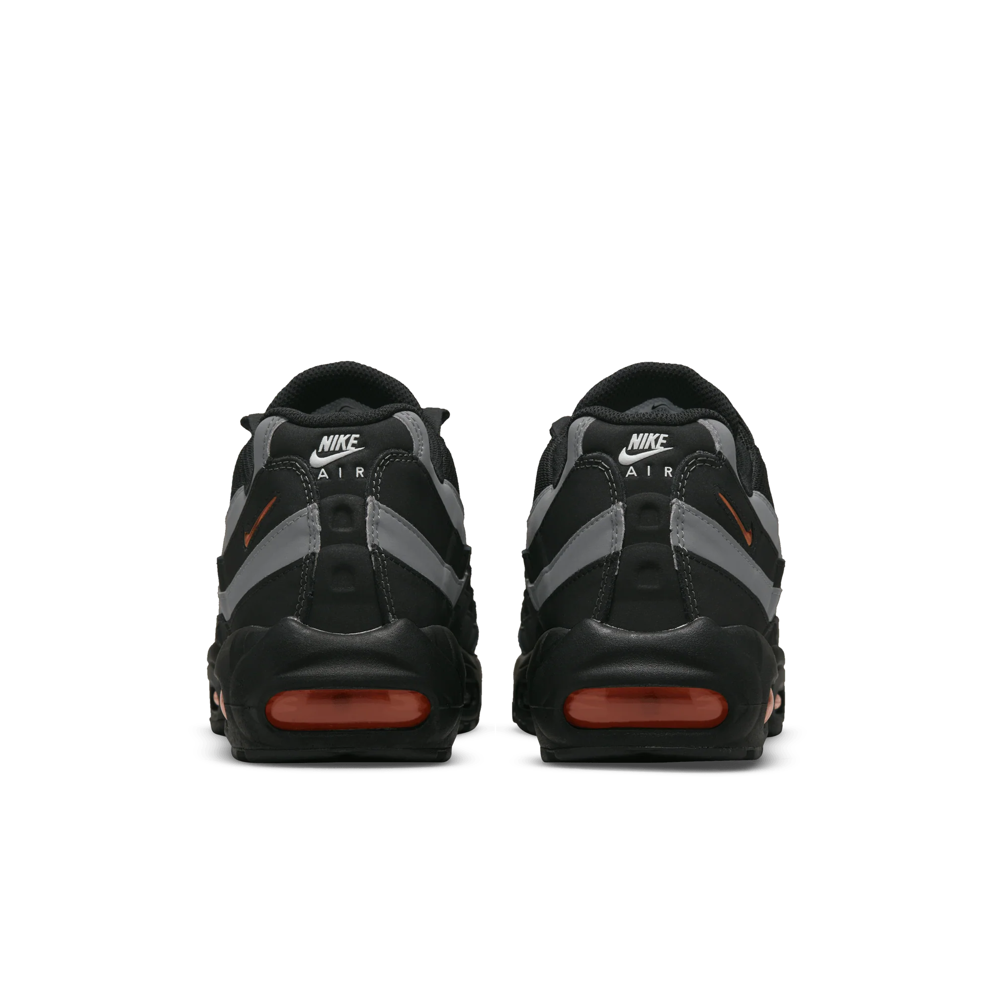 Nike Air Max 95 Black Grey Safety Orange - Image 4
