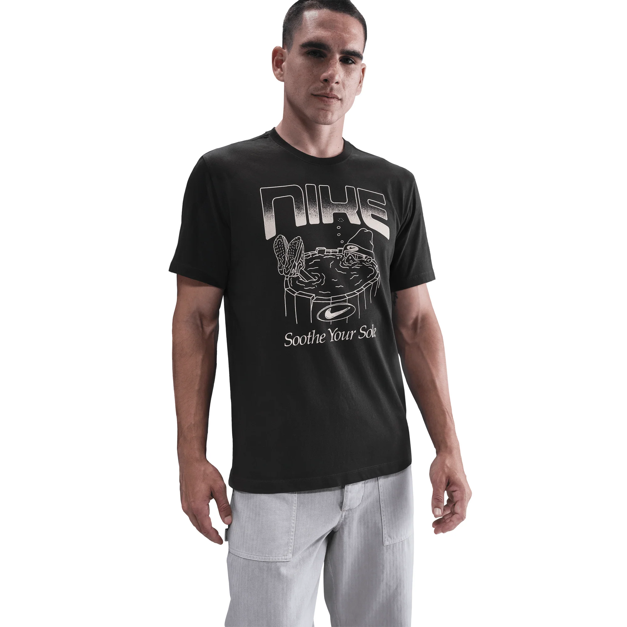 Nike Sportswear T-Shirt Off-Noir - Image 2